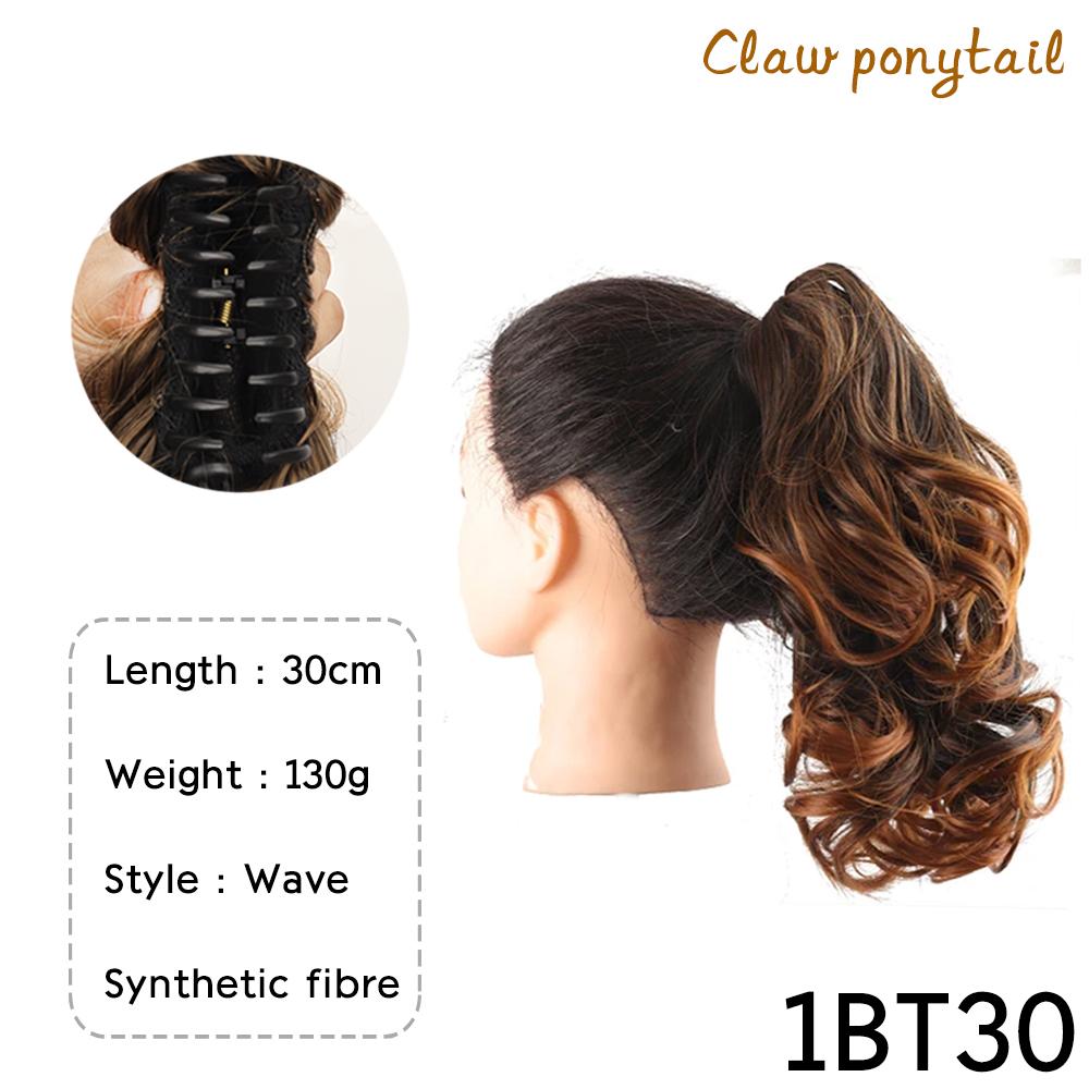 Синтетический конский хвост с завязками, короткий волнистый кудрявый конский хвост на заколках для наращивания волос, естественный вид для женщин, ежедневное использование