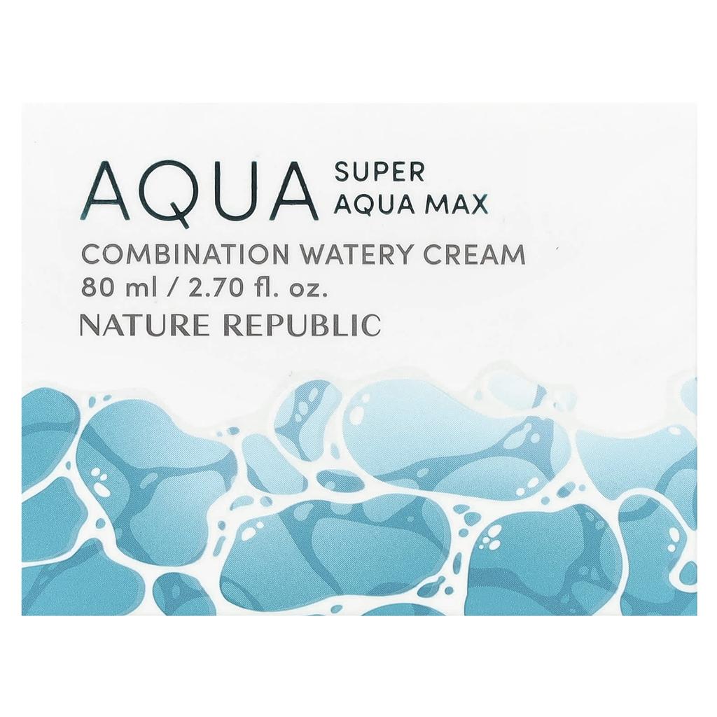 Nature Republic Super Aqua Max, Combination Watery Cream, 2.7 Fl Oz (80 Ml)