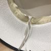 Silk Strap Wide Brim Hat Sun Protection Summer Sun Cap Elegant Beach Bucket Hat  Women