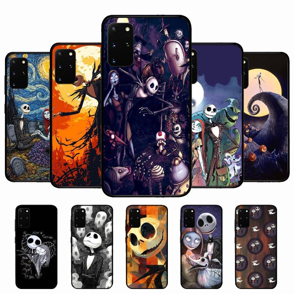Чехол для телефона на Хэллоуин «Кошмар перед Рождеством» для Samsung S 24 fe 25 Ultra plus 20 lite 21 30 22 23 24 22 Ultra 5G Fundas