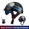 Безопасный Полушлем Шлем Летний Мотоциклетный Винтажный Harley Круизный Мужской и Женский Шлем для Электромобиля