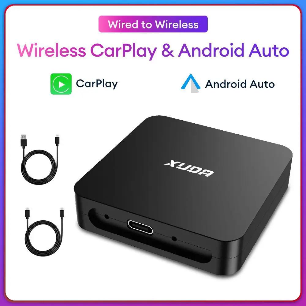Проводной беспроводной CarPlay Android Auto адаптер USB Type C Plug and Play 2 в 1 адаптер WiFi Fast Connection Auto Car Box