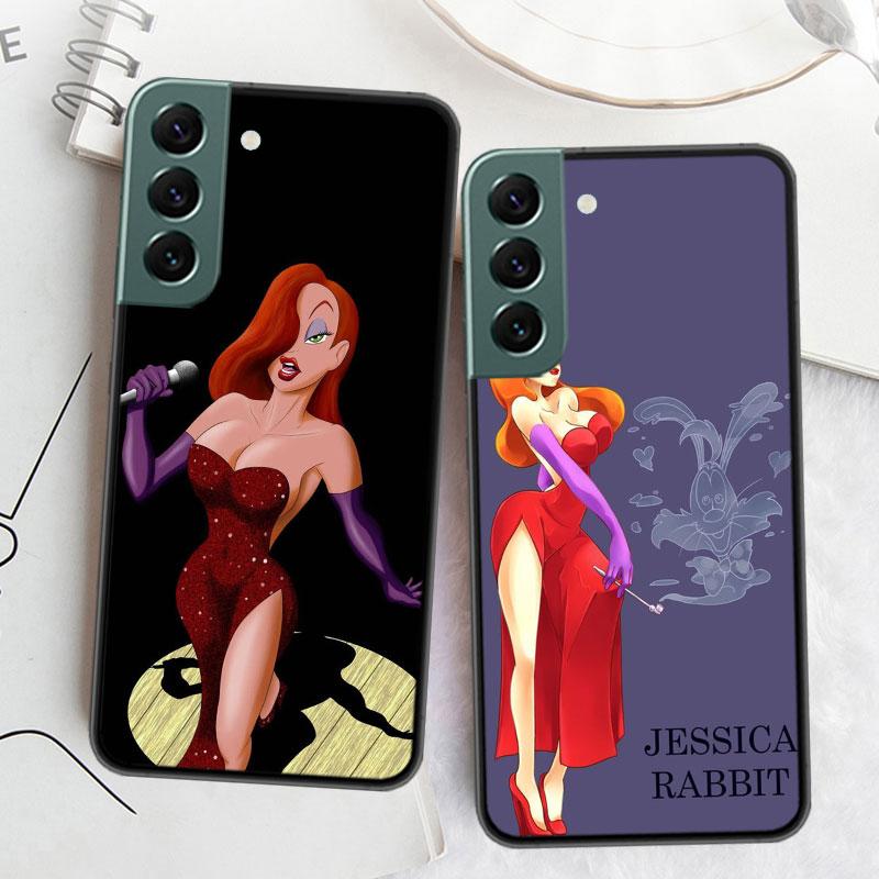 J-Джессика R-Кролики Чехол для телефона Для Samsung Galaxy S22 S25 Ultra S21 S10 Plus S26 Edge S20 S23 S24 FE Чехол Силиконовый Мягкий ТПУ