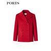 PORTS Women's Professional Long-Sleeve Wool Blend Short Coat