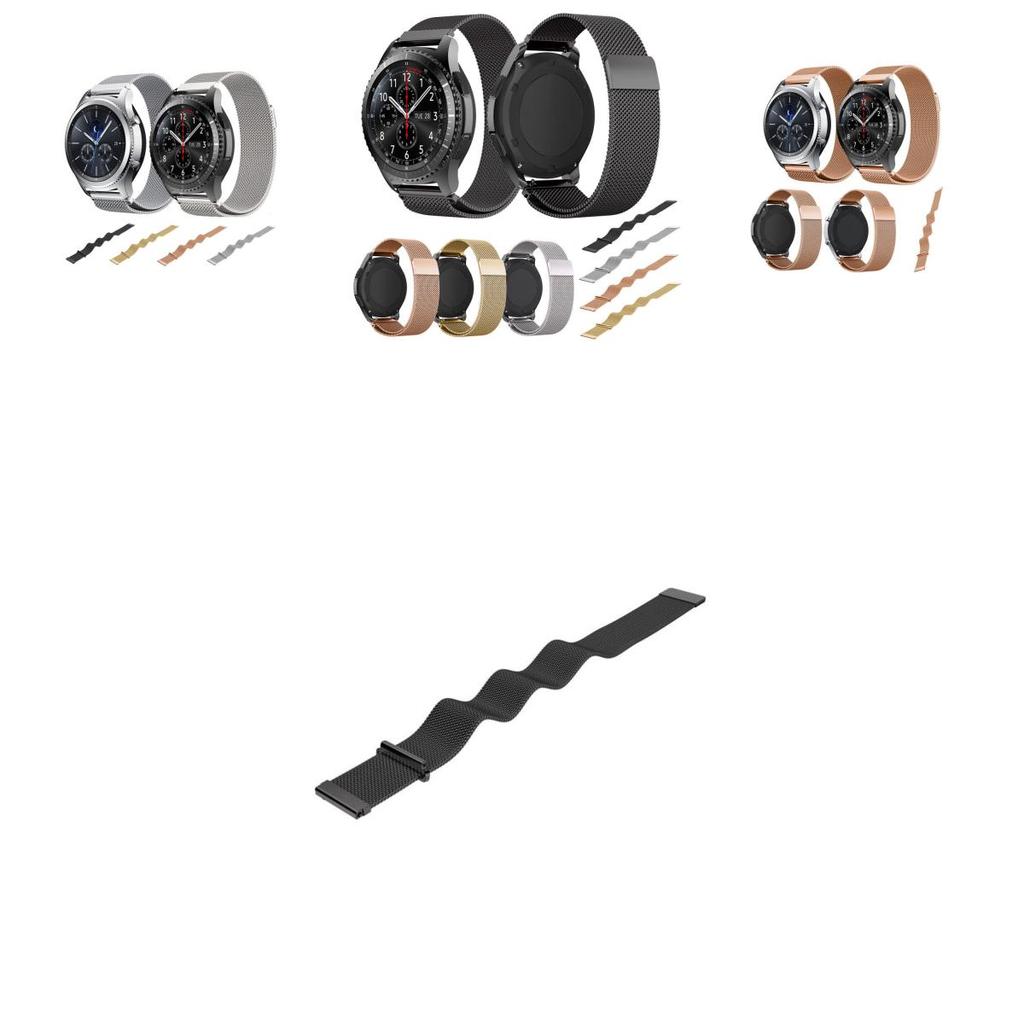 Элегантный миланский магнитный ремешок из нержавеющей стали для часов Samsung Gear S3 Frontier