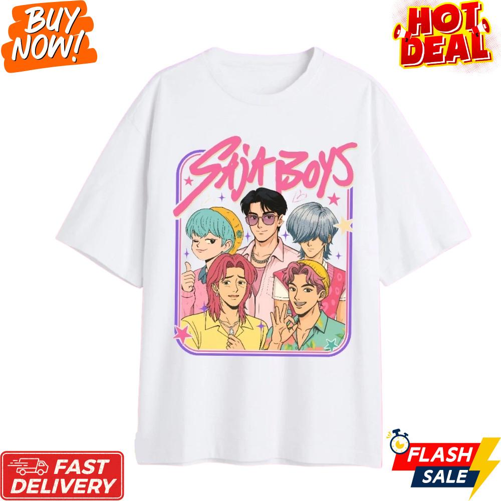 Kpop Охотники на демонов Темное фэнтези Футболка Saja Boys Уличный стиль Вдохновленная Унисекс Футболка Унисекс