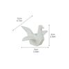 Geometric Design Ceramic Crane Figurine Ceramic Material Paper Crane Ornament  Office Desktop