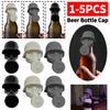 1-5pcs Funny Gas Mask Bottle Cap Creative Dustproof Wine Stopper Reusable Beer Topper for Liquor Preservation & Dustproofing