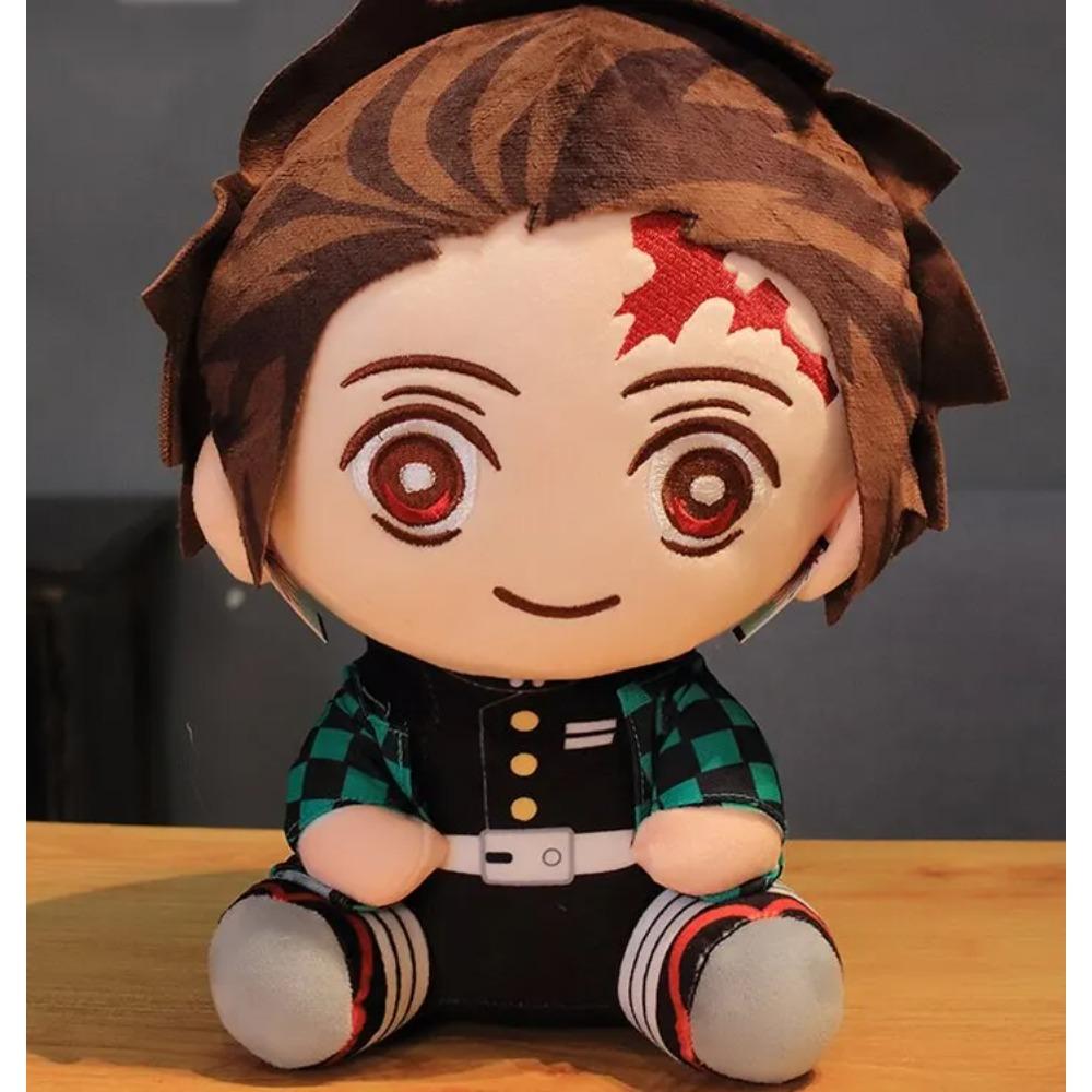 20cm Hot Japan Demon Slayer Plush Dolls Lovely Anime Kimetsu No Yaiba Kamado Tanjirou Nezuko Zenitsu Kyoujurou Toys Kids Gifts