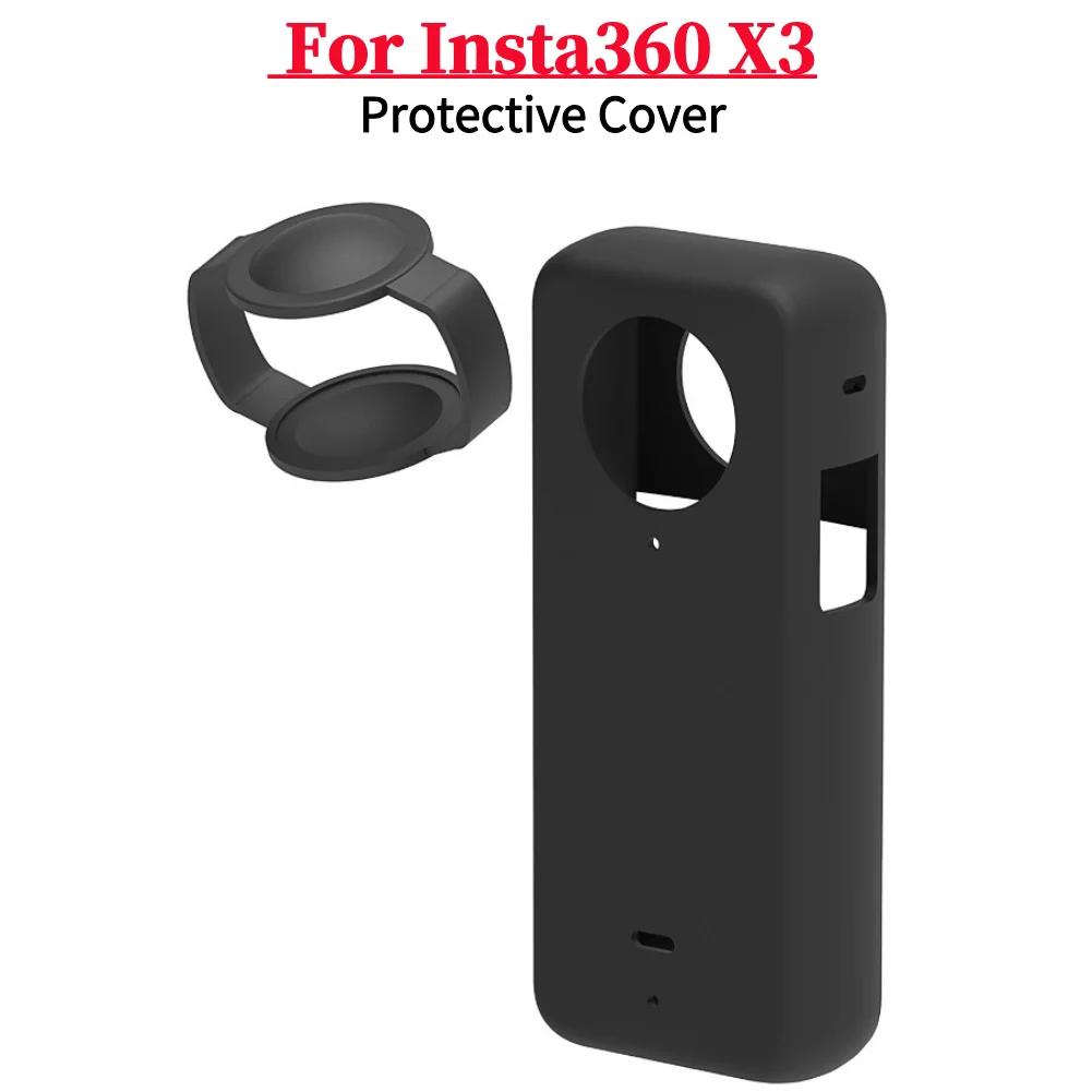 Anti-fog Snap-on Lens Cap Anti Scratch Optical Glass Lens Cap Protector for Insta360 X3 Action Camera Accessories