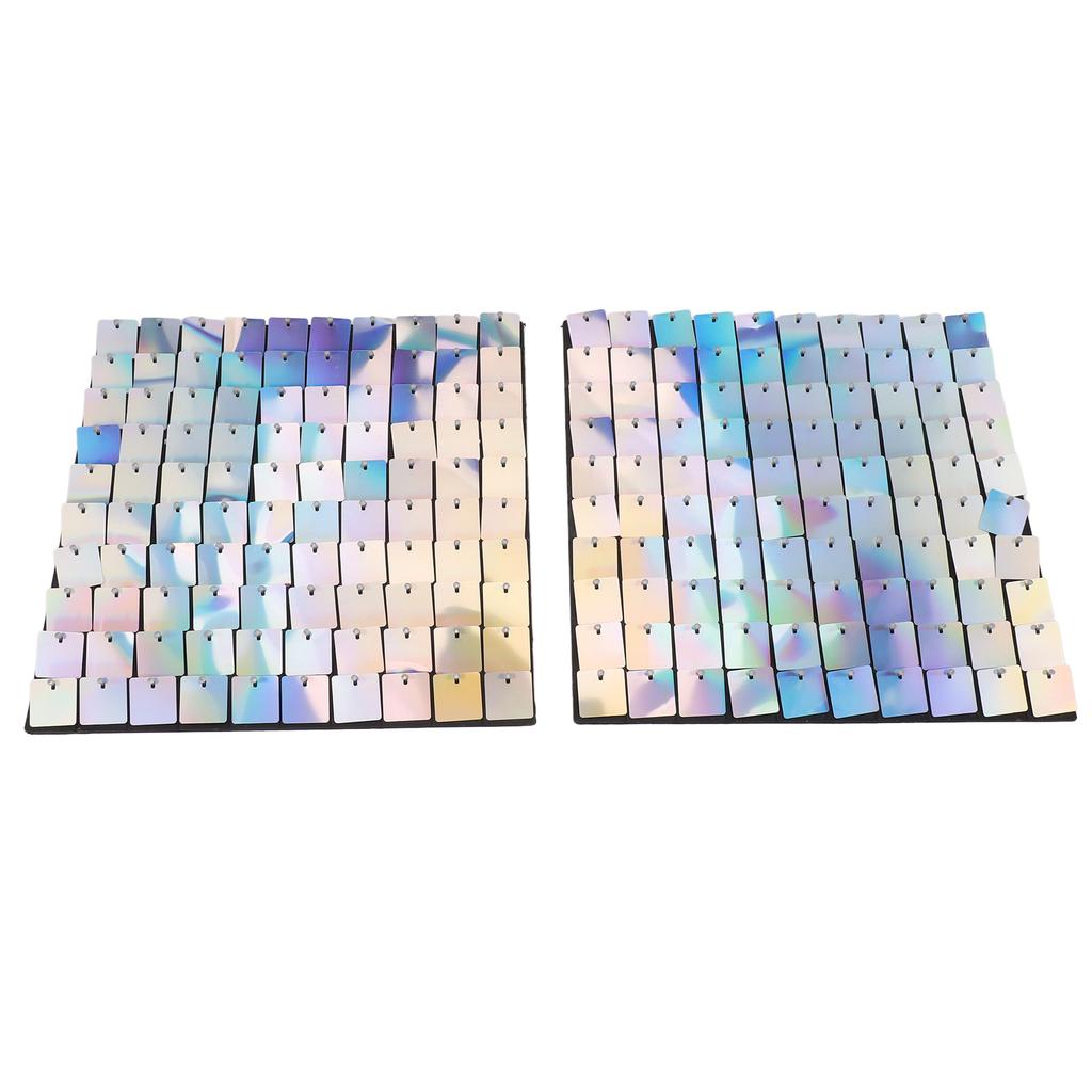 24 шт. мерцающий настенный фон самоблокирующийся ПК зеркальный квадратный фотофон с блестками заводная панель