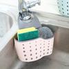 2PCS Pink Hanging Sink Organizer Silicone Plastic Kitchen Hanging Basket  For Kitchen Sink