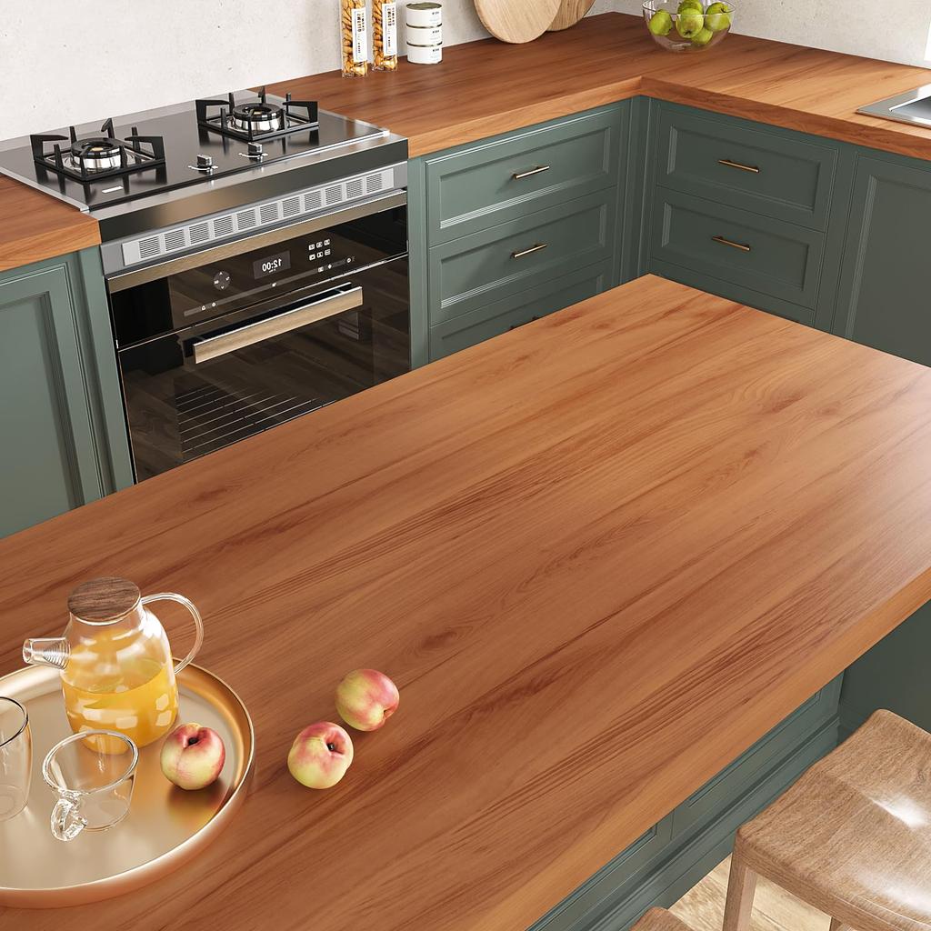 VEELIKE Remake Wood Wood Grain Wallpaper Wall Woodgrain Cutting Heat Table Reform Paste Reupholstery Scandinavian Easy to Removable Wool Sticker
