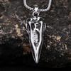 Кулон в виде черепа вороны на стальной цепочке - Модный европейский и американский стиль