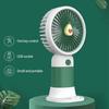 Mini Fan Multifunctional Summer Cartoon Fruit Cool Rechargeable Handheld Mini Fan Phone Rack