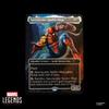 Hasbro Серия Marvel Legends «Магия»: "Сбор" Паук-Человек с боевыми повреждениями 15 см Игрушка-фигурка + Лимитированная фольгированная коллекционная карточка