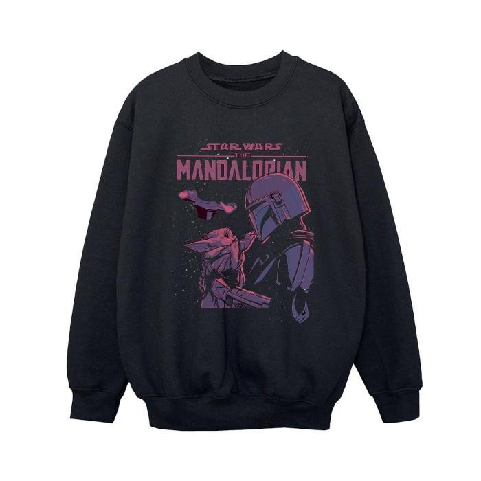 Star Wars Boys The Mandalorian Hello Friend Sweatshirt