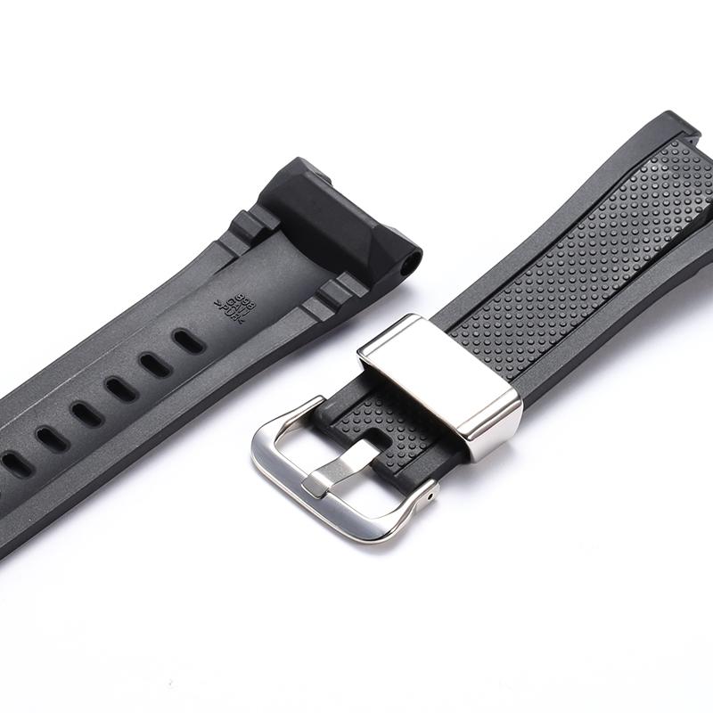 Аксессуары для часов со смоляным ремешком для Casio GST-210 GST-S130 S110 S100 W130L W100 W110 Мужской водонепроницаемый ремешок с петлей из нержавеющей стали