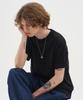 BLOND9 Soft Cable Round Short Sleeve Knit_Black