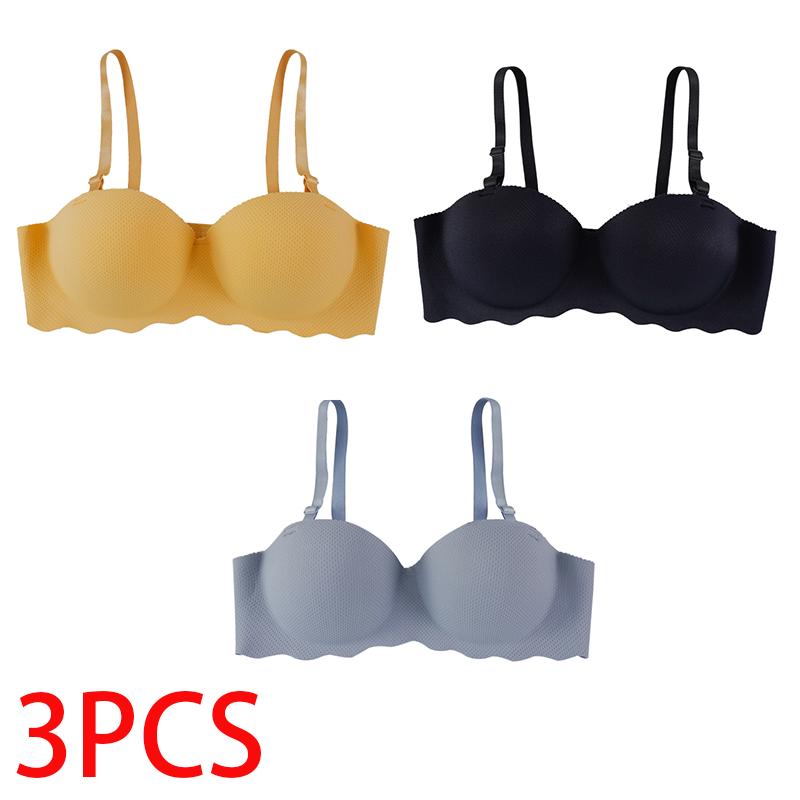 Женский дышащий бюстгальтер, летний бесшовный бюстгальтер, женское нижнее белье, сексуальный однотонный бюстгальтер Push Up, нижнее белье Bralette