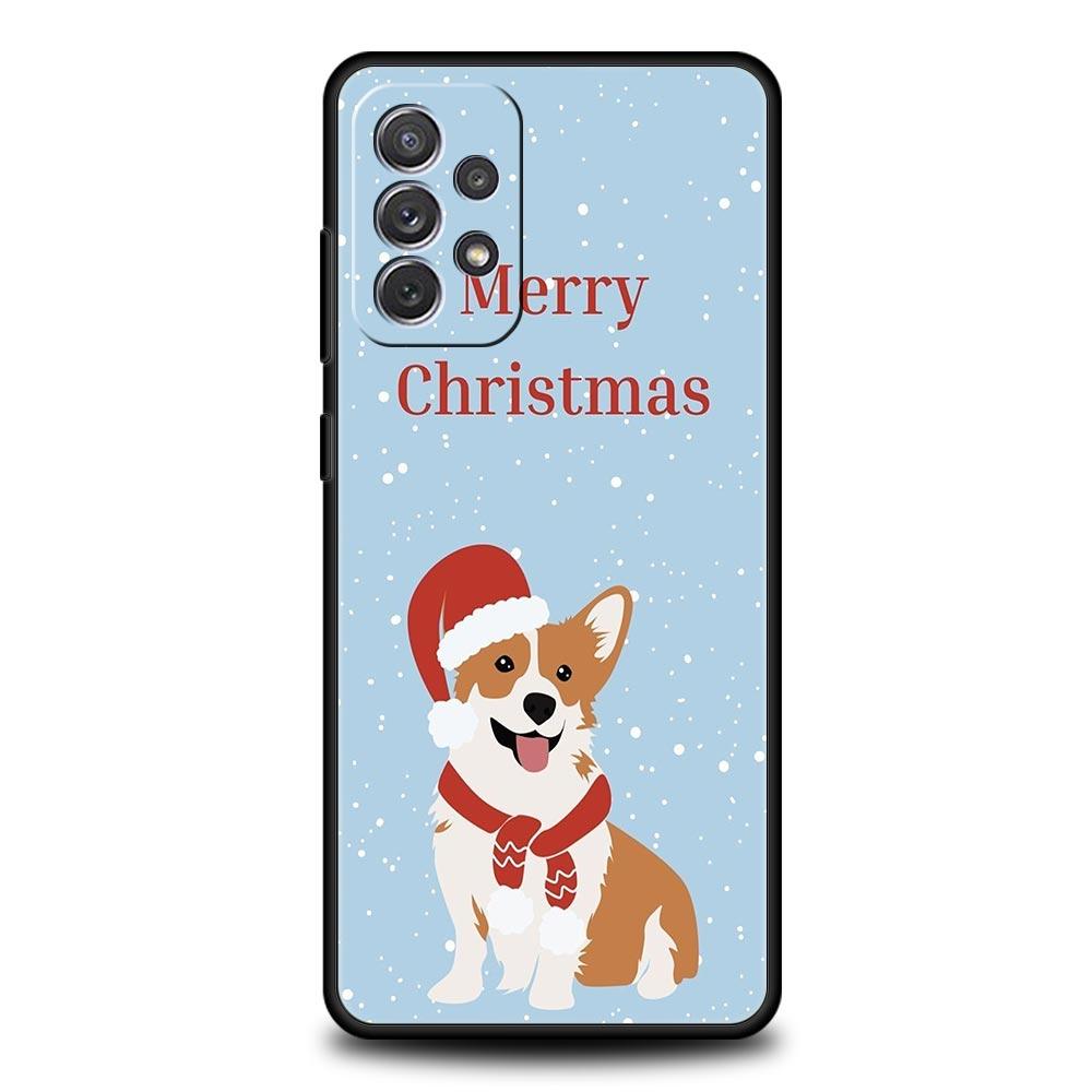 Cute Corgi Dog Phone Case for Samsung Galaxy A55 A35 A17 A07 A15 A13 A25 A51 A71 A72 A73 A32 A52 A52S A41 5G Soft TPU Shell Bags