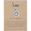 12 Zodiac Signs 3D Image Pendant Necklace Ins In Stock Zodiac Card Collarbone Chain