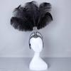 Elastic Feather Halloween Costume Cosplay Soft Unisex Headband Natural Luxury Headpiece Customizable Comfortable Wedding Parties
