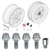 Locking Wheel Bolts M12 x 1.5 Nuts Chrome Alloy Wheel Lug Stud Taper Seat For BMW MINI Vauxhall Corsa Nissan