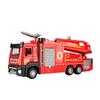 1/32 Level Sprinkler Fire Truck, Die-casting Engineering Vehicle, Door Opening, Sound System, Detachable Toy, Children's Gift
