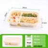 Одноразовый обеденный бокс Miaojiayi из кукурузного крахмала с несколькими отделениями