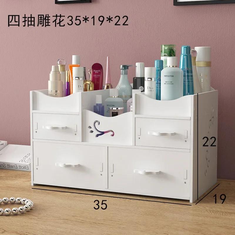 Большой туалетный столик с зеркалом и ящиком для хранения косметики, мебель для спальни, настольное хранилище, туалетный столик, домашняя мебель