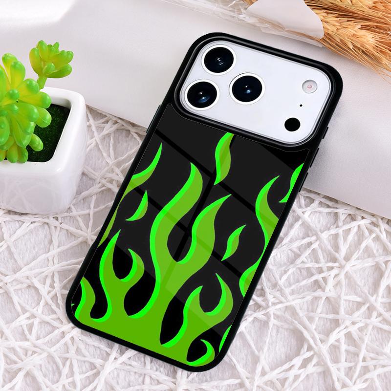 Чехол для телефона с рисунком пламени и огня для iPhone 17 Air 16 15 11 12 14 13 Pro Max Ударопрочный чехол