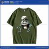 Футболка Crazy Frog Футболка Crazy Frog Хлопковая Футболка с принтом Короткий рукав Повседневная Мужская Милая Футболка Хип-хоп Харадзюку Стритвир