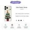 For iPhone 17 Pro Case Christmas Tree Potted Plants Pattern Printing Straight Edge TPU Phone Back Cover