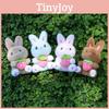 Plush Bunny Keychain With Strawberry Design For Girls Gift And Bag Decoration