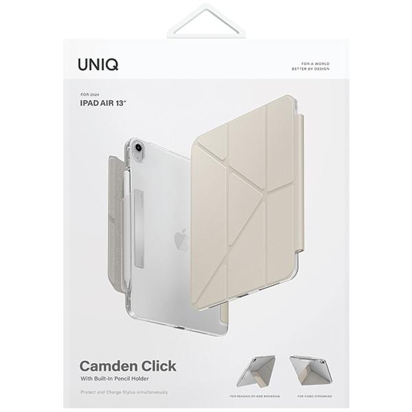 UNIQ Camden Click iPad Air 13" M2 2024 / M3 2025 / M4 2026 case beige/ivory