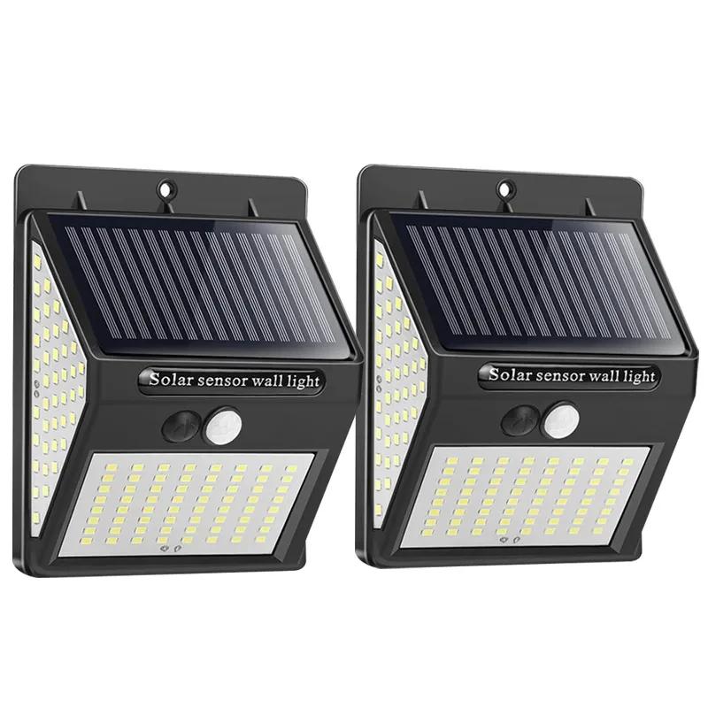 Hot Sale 144 LED Solar Light Wireless PIR Motion Sensor Waterproof Wall Lamp Solar Powered Sunlight Street Lamp Garden Decor
