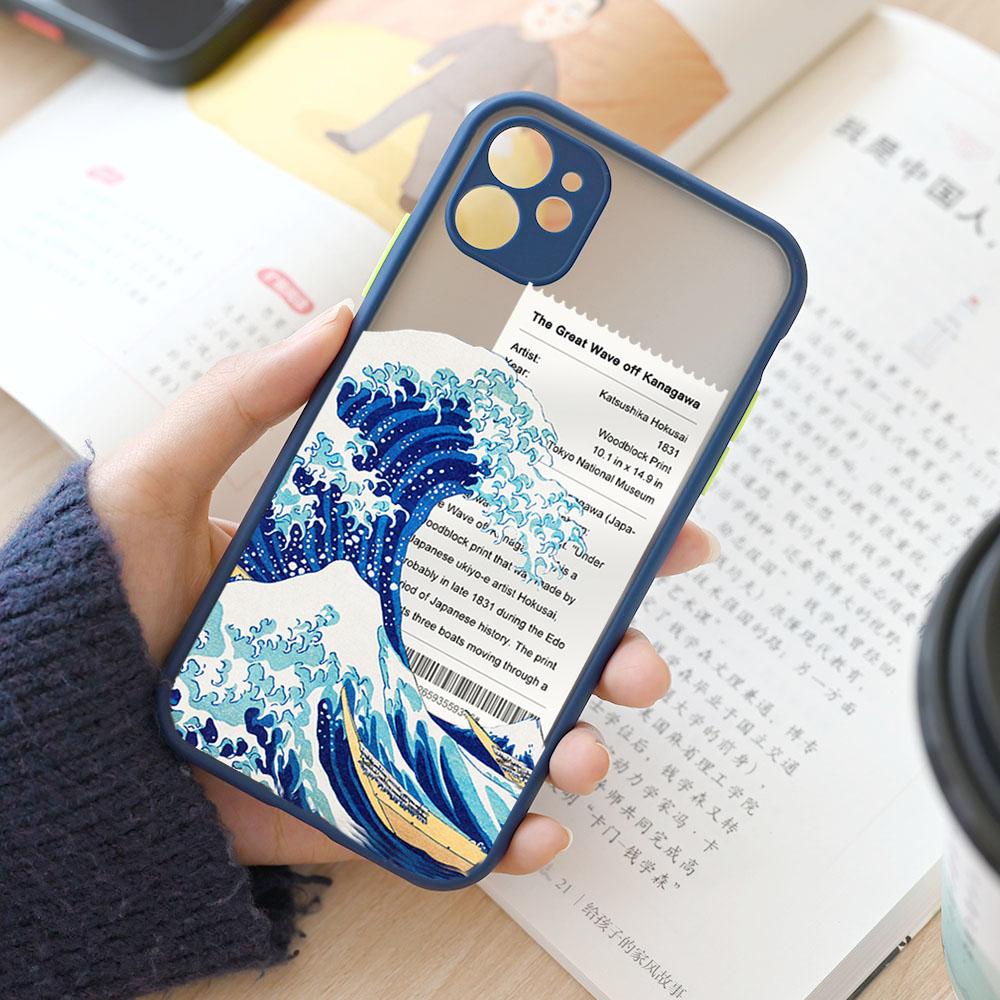 Модный Япония Большая волна у Канагавы Чехол для телефона Для iPhone 15 14 13 12 11 Pro Max Mini XS X XR 7 8 Plus Чехол Искусство Fundas