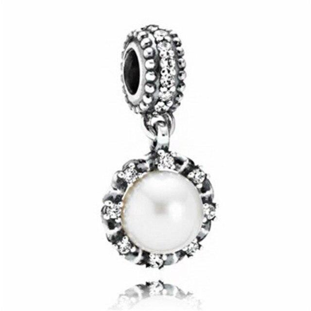 Crystal Simulate Pearl Heart Flower Beads For Women Bracelets And Bracelets DIY Jewelry