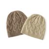 Cashmere Autumn and Winter New Women's Thick Thread Large Cable Thick Thick Warm Casual Fashion Ear Protection Baotou Knitted Hat