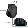ELECOM Wireless Trackball Mouse EX-G Grip 6 Buttons Black M-XT3DRBK