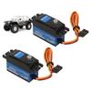 J-ouuo Blue Digital Servo, 12KG, High Sensitivity, Anti-Interference, with Metal Servo Arm for 1/10 RC Car Boat