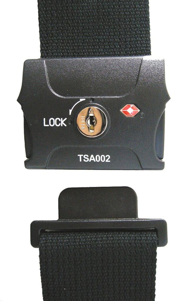 JTB Trading Чемодан с замком TSA 509009004 Ремень, Черный,