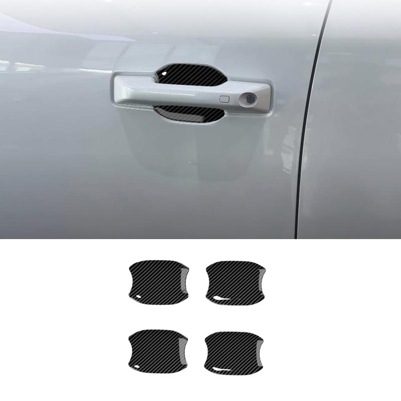Для BYD Shark 6 2024 2025 ABS карбоновое волокно ручка двери накладка на ручку двери защелка ручки накладка на дверь наклейка для наружного украшения Наружные аксессуары