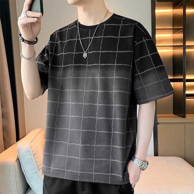 Футболка большого размера с коротким рукавом и большим животом, свободная, большого размера, с коротким рукавом, одежда для мужчин с избыточным весом