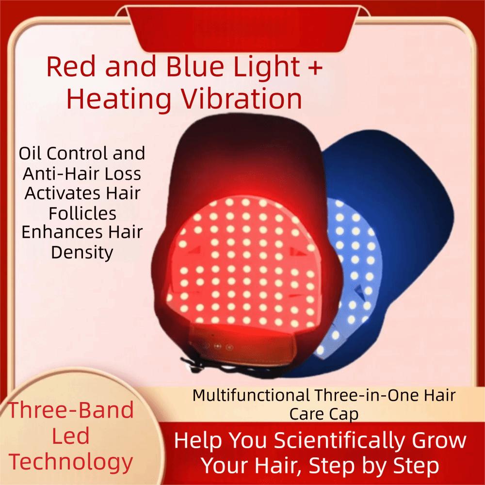 48/70 LED Hair Growth Device Red Blue Light Laser Hair Care Cap for Men and Women
