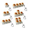 Push Button Anti-Stress Toy "Caramel Bread" Backpack Hanger, Plastic Finger Prank Office Toy