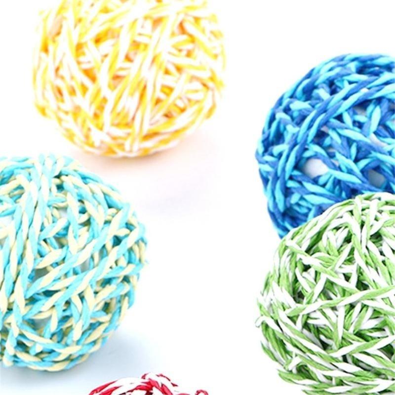 Домашний котенок перо сизаль мяч красочные мыши царапать жевательные игрушки