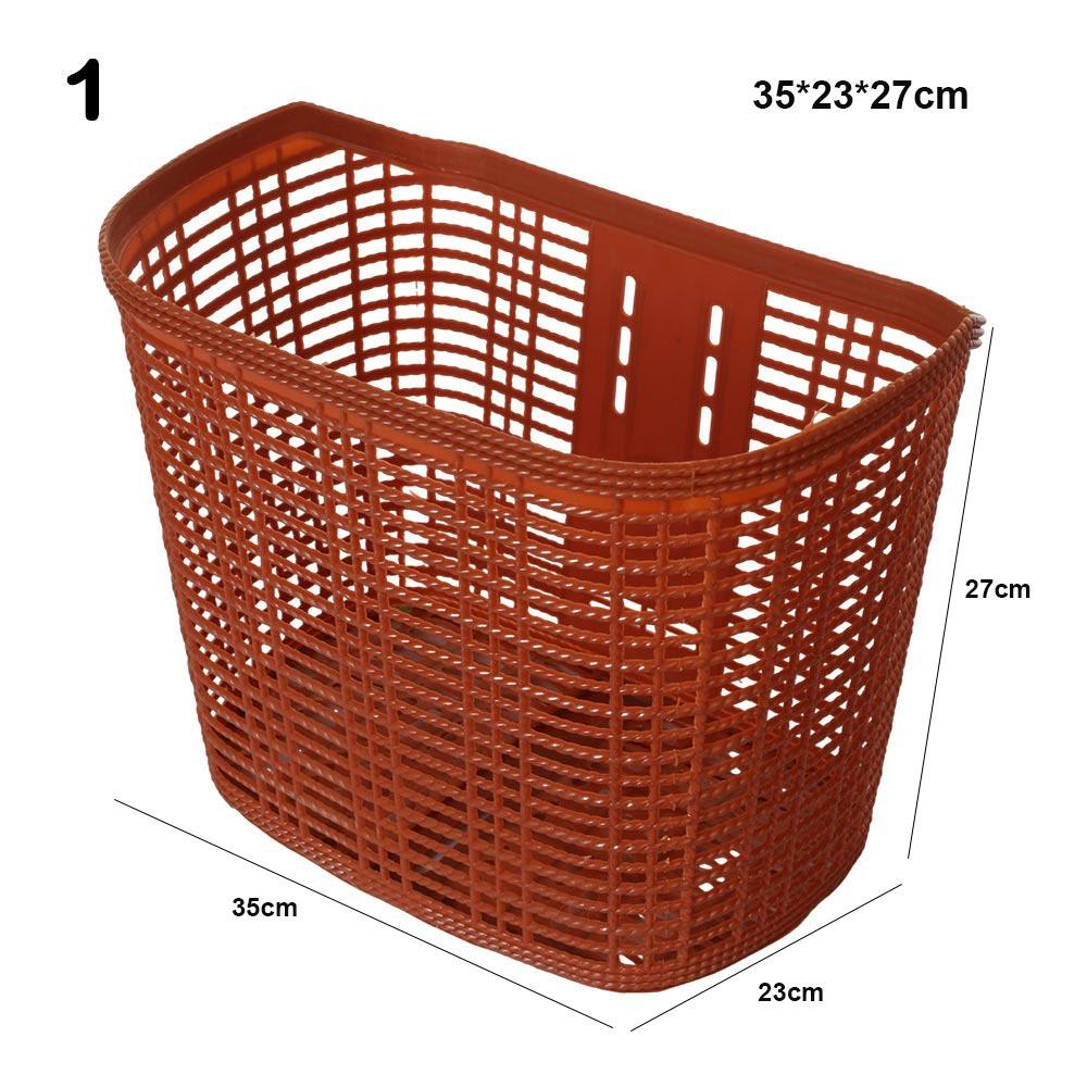 Plastic Bicycle Storage Bag Hollow Scooter Handlebar Basket Rear Cycling Accessories