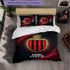 OGC Nice FC Themed Bedding 3Pcs Duvet Cover Set Decorative Bed Linen For Teen Room Home Decoration